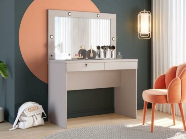 Camarim Penteadeira Capricho com espelho – Off White