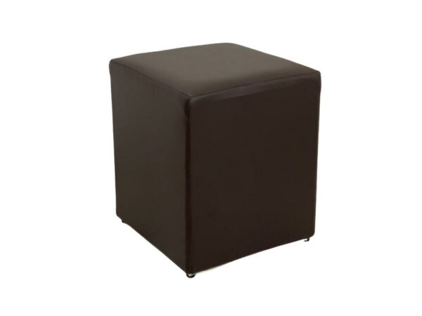 Puff quadrado – Marrom Corino