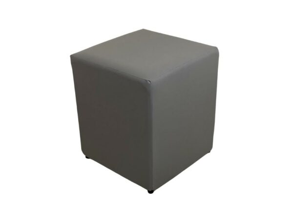 Puff quadrado – Cinza Corino