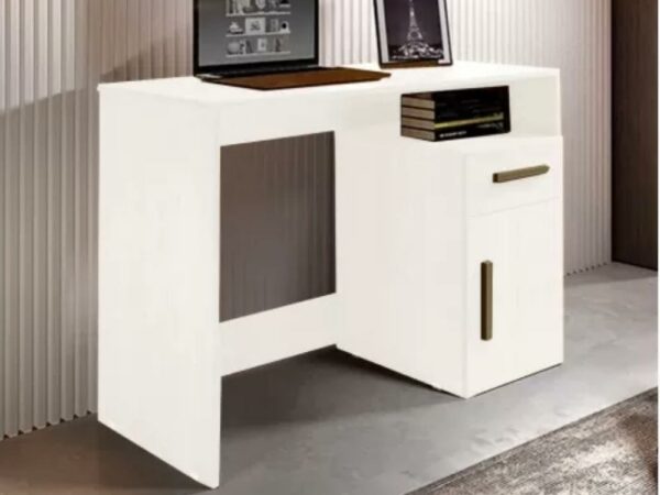 Escrivaninha Isabele 1 porta 1 gaveta – Branco