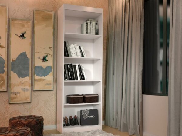 Livreiro Clara 5 prateleiras – Branco
