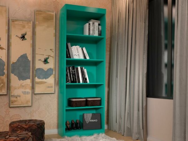 Livreiro Clara 5 prateleiras – Verde