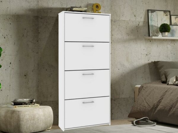 Sapateira Anne 4 gavetas – Branco