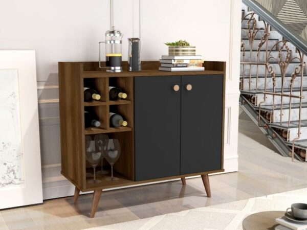 Buffet Bar JB 1212 luxo - Canela/Preto