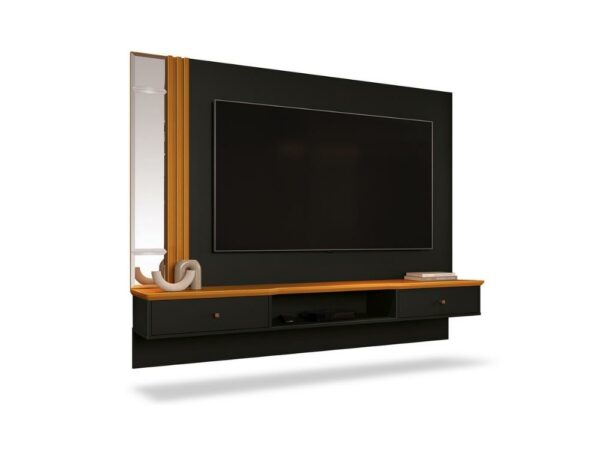 Painel Arezzo 55" –  Preto/Cedro