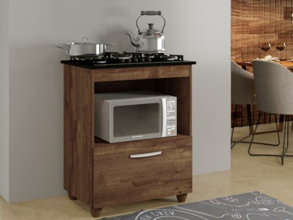 Balcão Salvia para cooktop 4 bocas - Ipe