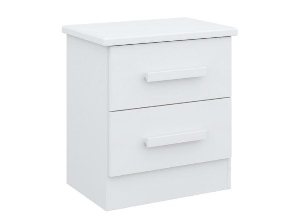 Mesa de cabeceira New Athos 2 gavetas – Branco