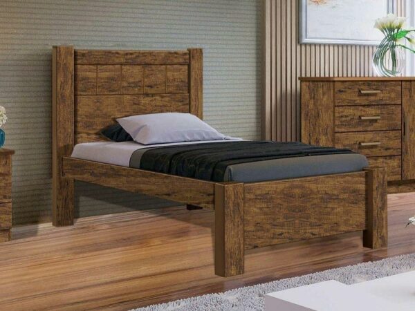 Cama solteiro Primícia Plus – Ipê