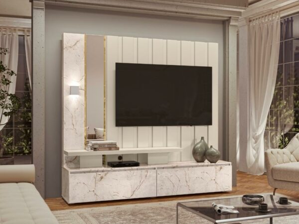 Home Theater Zeus Plus 65″ – Calacata/Off white