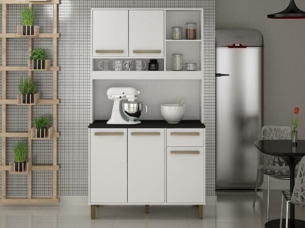 Armário Kit de Cozinha Ametista 5 portas – Branco