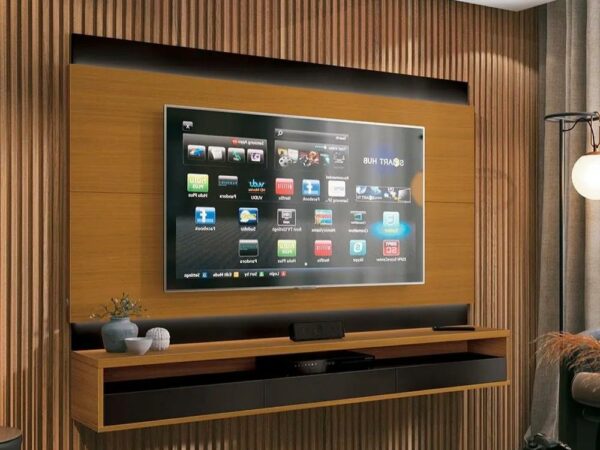 Painel Savoy 1.6 65" - Cedro Natural/Preto