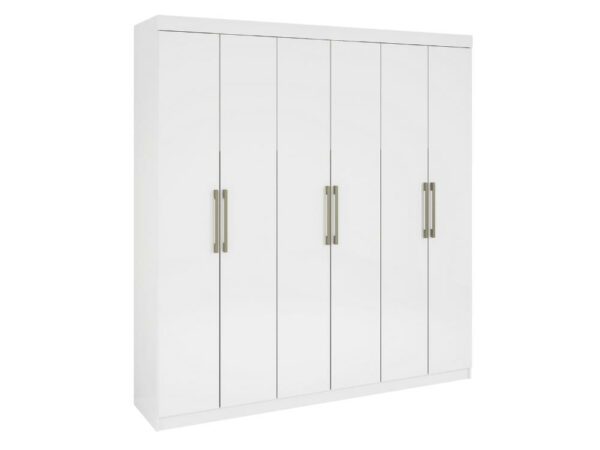 Guarda-Roupa Sevilha 6 portas e 4 gavetas – Branco