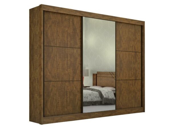 Guarda-Roupa Los Angeles 3 portas e 6 gavetas – Ipê