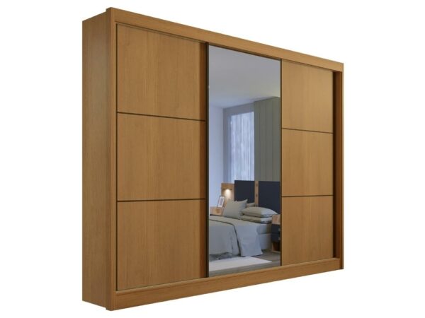Guarda-Roupa New Dallas 3 portas e 6 gavetas – Cinamomo Flex