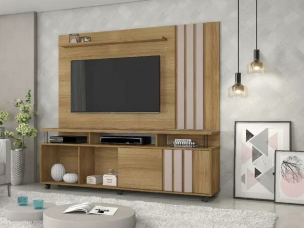 Rack Com Painel Atraente 70" – Noronha/Off White