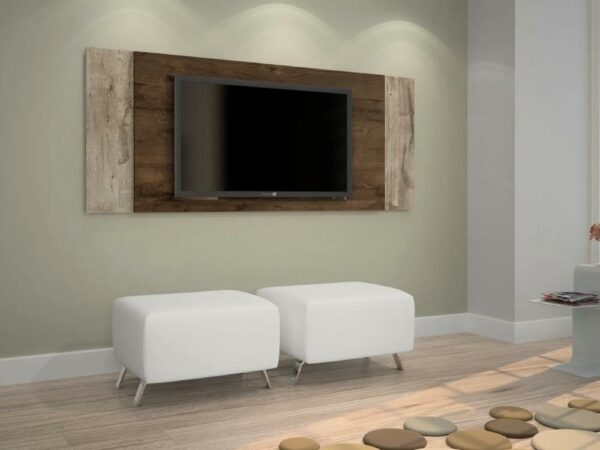 Painel Jaspe 42" – Cacau/Grigio