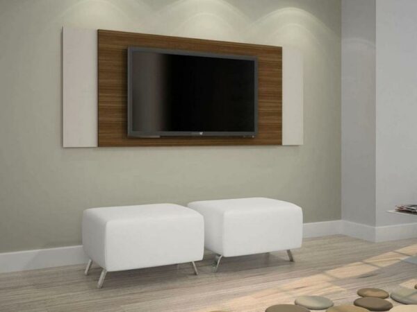 Painel Jaspe 42" – Rovere/Off White