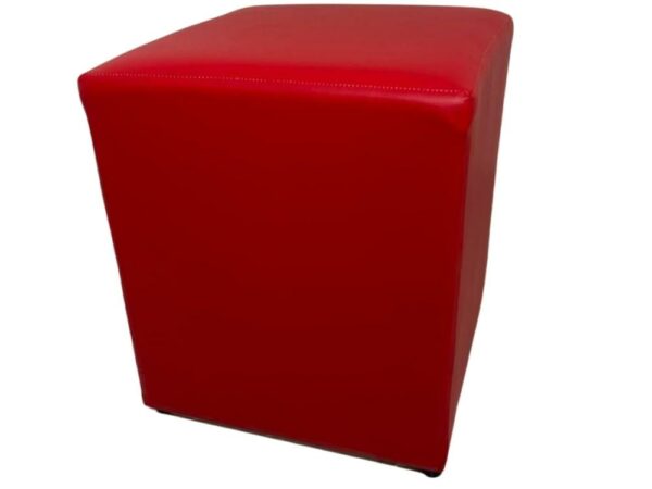Puff Quadrado – Vermelho Corino