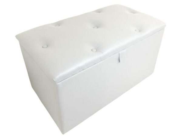 Recamier Baú Solteiro – Branco Corino