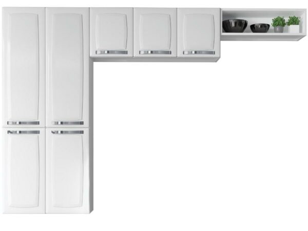 Cozinha Completa Rose 3 peças Aço – Branco
