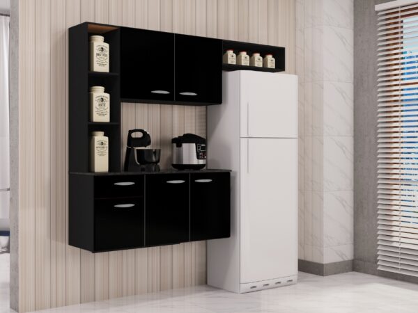 Cozinha Suspensa Isis – Preto