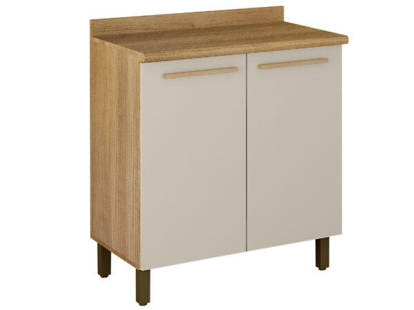 Balcão de cozinha 2 portas Pérola REF 800 – Cinamomo/Off white