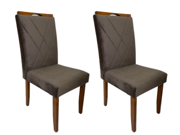 Conjunto Cadeiras Califórnia 2 unidades – Cinamomo/Marrom
