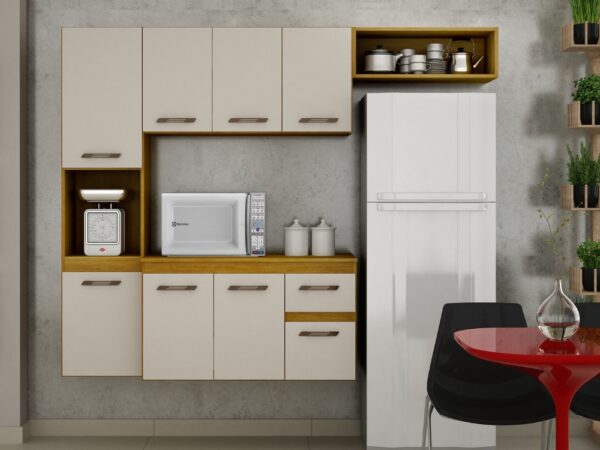 Cozinha Suspensa Brisa – Cinamomo/Off white
