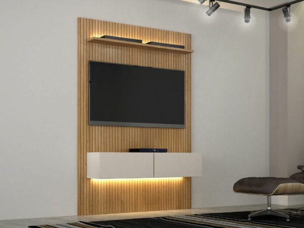 Home Suspenso Curitiba 1.34 50" Com Led - Cinamomo/Off White