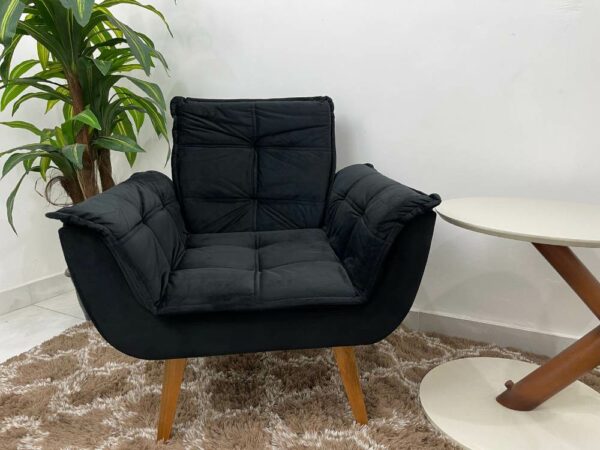 Poltrona Opala – Preto Veludão