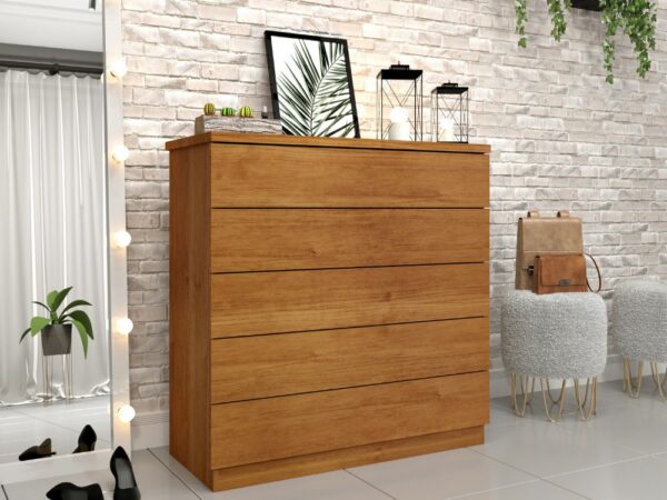 Cômoda Premium 5 Gavetas - Cinamomo