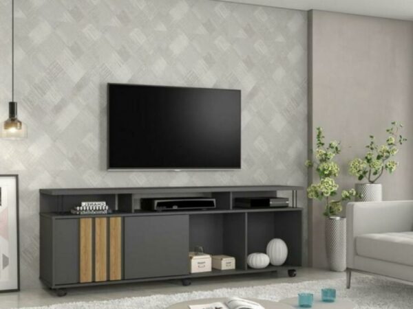 Rack Atraente 70" – Grafite/Noronha