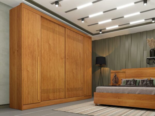 Guarda-Roupa Cairo 4 Portas 4 Gavetas Tcil – Cinamomo Flex