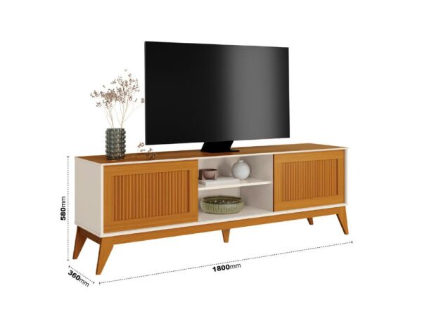 Rack King 65" - Off White/Cedro Ripado