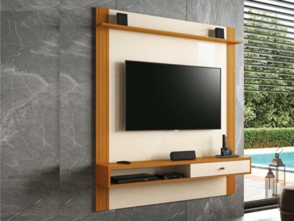 Painel Condor 55″ – Off white/Cedro