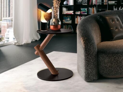 Mesa de Apoio Wood - Preto/Naturale