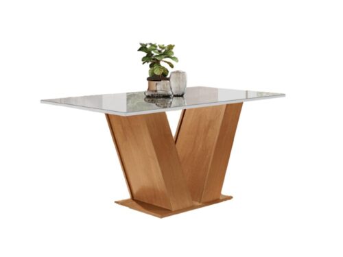 Mesa de Jantar Classic 1.20x0.80 - Cinamomo/Off White