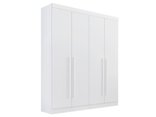 Guarda-Roupa Da Vinci Plus 4 portas e 3 gavetas - Branco