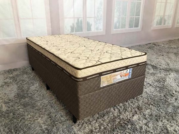 Cama box Baú Golden Light Solteiro - 88x188x62