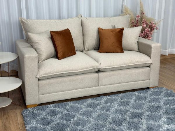 Sofá Beirut Living Molas Ensacadas 1.80m - Bege Linho