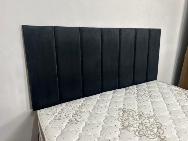 Cabeceira Clean Casal - Preto Veludo