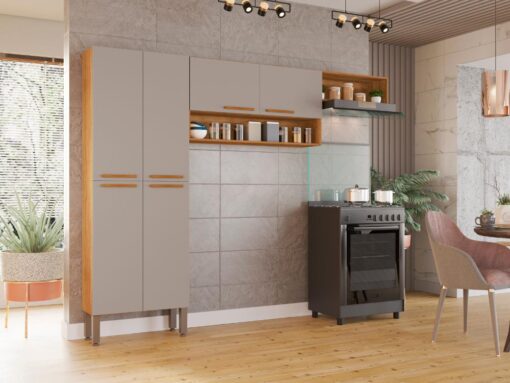 Cozinha Madri 3 peças - Cinamomo/Off White