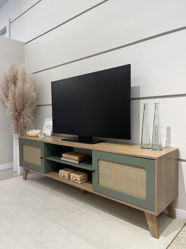 Rack Charlotte 75" - Carvalho/Menta Flex