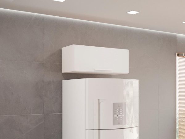 Armário de Cozinha Aéreo Geladeira New Valência - Branco