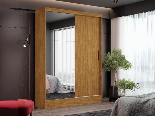 Guarda-Roupa Santiago Plus c/ espelho 3 portas e 3 gavetas - Cinamomo