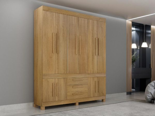 Guarda-Roupa Bem Te Vi 10 Portas 3 Gavetas - Cinamomo