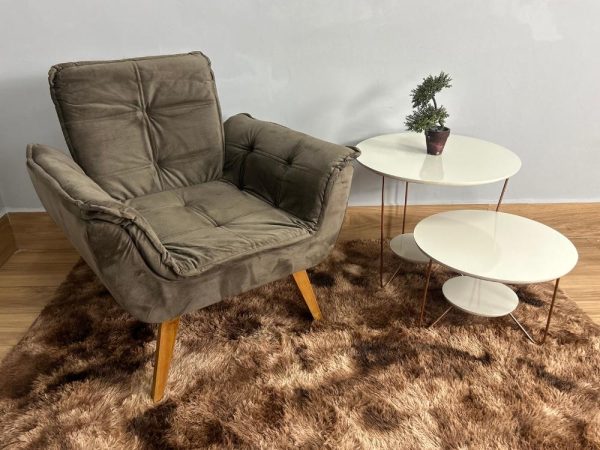 Poltrona Luna Innove - Marrom Veludão