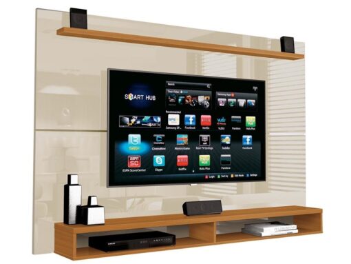 Painel Maxi 60" - Off White/Cedro