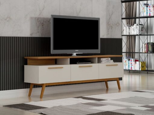 Rack São Paulo 60"- Off White/Cinamomo