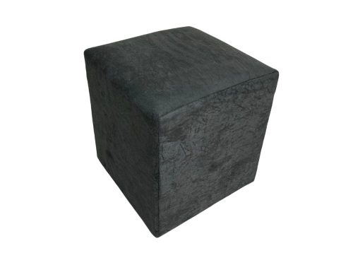 Puff quadrado - Cinza Suede